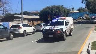 QPS ISUZU Paddy Wagon Leaving Lawnton QAS Open Day [upl. by Yenettirb]