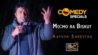 STAND UP COMEDY ll MOMO RA BISKUT ll Aayush Shrestha [upl. by Vala]