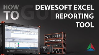 How to use DewesoftX Excel reporting tool [upl. by Gayleen]