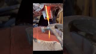 Molten aluminum vs steel hammer [upl. by Jannel]