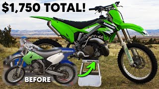 Transforming a 1400 2 Stroke Dirt Bike on a Budget This Bike RIPS [upl. by Petrine377]