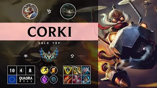 Corki Top vs Tahm Kench  EUW Challenger Patch 1412 [upl. by Assirt]