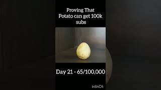 Proving a potato can get 100k subslike potato subscribe [upl. by Oderfliw]