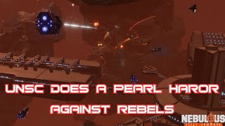 UNSC Ships Do a Pearl Harbor Against Rebels  Halo TTRPG Campaign  Nebulous Fleet Command Gameplay [upl. by Yellek782]