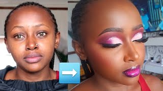 HOW TO DO MAKEUP ON CHOCOLATE SKIN Step by Step Tutorial [upl. by Anneiv944]