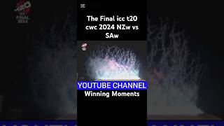 The Big Final ICC T20 CWC 2024 NZW vs SAW nzcricket cricketnation cricketlive see more [upl. by Marcelline635]