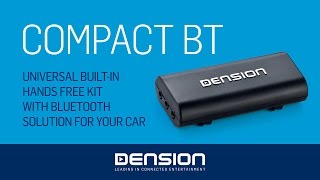 Dension Compact BT CBT1GEN  Installation and Usage [upl. by D'Arcy]