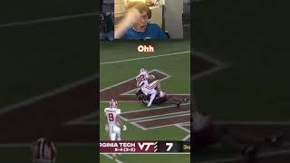 Taught him 😭 clemson reaction viral shorts football clemson ACC reaction [upl. by Desta642]