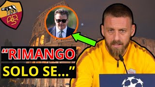 Svelato De Rossi confermato solo seRoma news [upl. by Dyanne485]