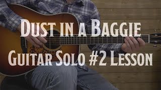 Dust in a Baggie  Billy Strings Solo 2  Bluegrass Guitar Lesson [upl. by Ardnuaek]