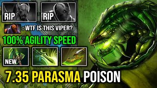 NEW 735 Parasma Cancer Offlane Universal Viper 100 Full Agility Speed Insane Poison Attack Dota 2 [upl. by Hodess]