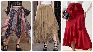 Hermosas Ideas de FALDAS casuales Para damas Te encantarán [upl. by Silirama]