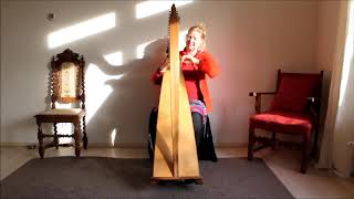 Harpist Regina Ederveen plays Aljonushka by Mchedelov on lever harp [upl. by Ney814]