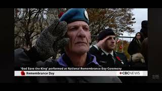 God Save The King Bilingual  Remembrance Day Ottawa Canada 2023 [upl. by Cave]