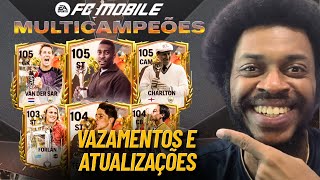 CHARLTON E PELÉ DETALHES e CARTAS do NOVO evento MULTICAMPEÕES  FC MOBILE [upl. by Alston]