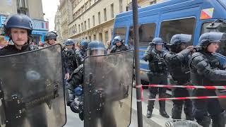 Police Respond to ProPalestine Protest at Sorbonne University in Paris [upl. by Anitrebla]