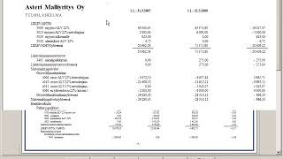 KIRJANPITO ESITTELY 8 Tuloslaskelma ja tase [upl. by Zabrine]