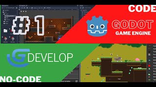 GDEVELOP vs GODOT  VISUAL NOCODE vs CODE What game development tool is best [upl. by Yordan]