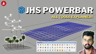 JHS POWERBAR  35 Tools for SketchUp  All Explained  Architecture Tract  With Manan Hans [upl. by Zanas454]