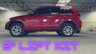 2quot LIFT KIT con ESPIRALES  SUZUKI GRAND VITARA [upl. by Yetnruoc]