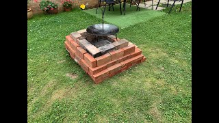 How to build a FIRE PIT in your garden without using mortar or any tools [upl. by Kaylyn139]