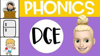 DGE Sound  DGE Trigraph  Phonics for Kids [upl. by Chet]