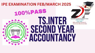 TS INTER SECOND YEAR ACCOUNTANCY💯PASS FEBMAR 2025 IPE EXAM 💯 IMP QUESTIONSVIRAL👆👍💯🌟💥 [upl. by Bathsheba]