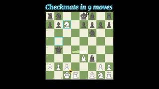 Checkmate in 9 moves chess chesstrap trap checkmate viralshorts viral views shorts [upl. by Sjoberg]