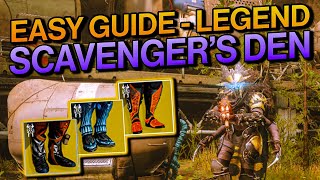 Destiny 2 Platinum SCAVENGERS DEN Legend Lost Sector Guide  Simple amp Easy Season of the Splicer [upl. by Katti]