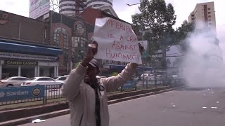 Finance bill protesters clash with police in Kenya  REUTERS [upl. by Casar]