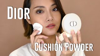 NEW Dior Forever Cushion Powder Skin Veil and Perfect Fix TryOn Wear Test and Review Light020 [upl. by Nedry]