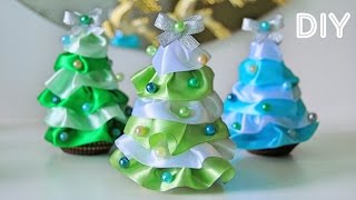 Елочки для украшения Праздничного стола  Simple Christmas Trees  DIY ✿ NataliDoma [upl. by Altis819]