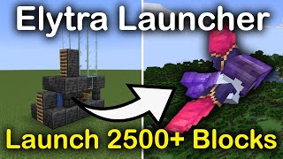 Fastest Way To Travel In Minecraft Java TUTORIAL Best EASY Elytra Launcher 119 [upl. by Odracir]