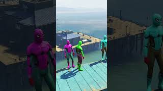 GTA 5 Spiderman Ragdolls  Jumps  Fails ep100 shorts [upl. by Donn386]