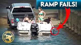 EPIC Boat Launch Fails  Watch How NOT to Do It at the Boat Ramp [upl. by Ahsimal35]