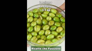 Ricette che Passione ti spiega come preparare le olive schiacciate calabresi in salamoia [upl. by Buseck]