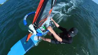 Adding foot pad ramps to custom windsurfing board [upl. by Niklaus]