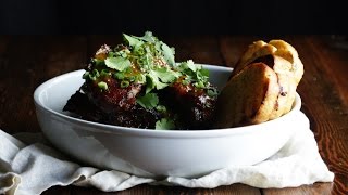 Smoked Country Style Ribs with Mustard BBQ Sauce and Texas Toast [upl. by Lelith]