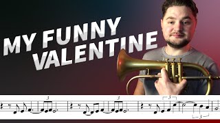 My Funny Valentine Flugelhorn Cover with Sheet Music [upl. by Seni478]