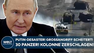 UKRAINEKRIEG Desaster für Putin Großangriff der Russen abgewehrt Panzerkolonne zerschlagen [upl. by Aradnahc]