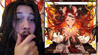 Hakos Baelz  ZODIAC FULL ALBUM REACTION [upl. by Hearsh529]