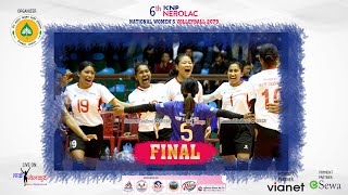 FINAL  APF vs New Diamond  6th KNP Nerolac National Womens Volleyball Tournament 2079 [upl. by Erreipnaej]