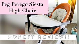 Peg Perego Siesta High Chair Functions Pros Cons amp would I buy again [upl. by Iatnohs]