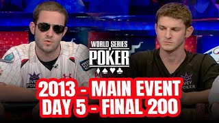 World Series of Poker Main Event 2013  Day 5 with Greg Merson amp Jonathan Jaffe [upl. by Anaderol]