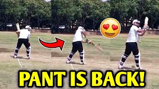 WOW Rishabh Pant Amazing SHOT during Practice Match Video 😍  Rishabh Pant Batting News Facts [upl. by Eylhsa]