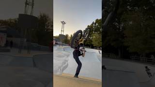 Footplant and Footjam 😛✋bmx bmxtricks skatepark bmxpark [upl. by Nerval]