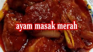 Red cooked chicken ll ayam masak merah [upl. by Laleb]