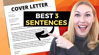 PROVEN 3 Sentence Cover Letter  Best Cover Letter Format amp Examples [upl. by Mcquillin196]