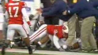 Joe Paterno Gets TACKLED and BREAKS his leg [upl. by Simpson]