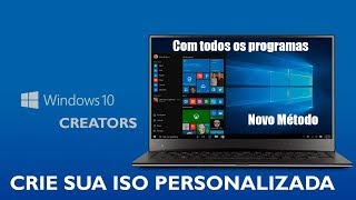 criando iso do windows 10 com todos os programas novo método [upl. by Aihsital]